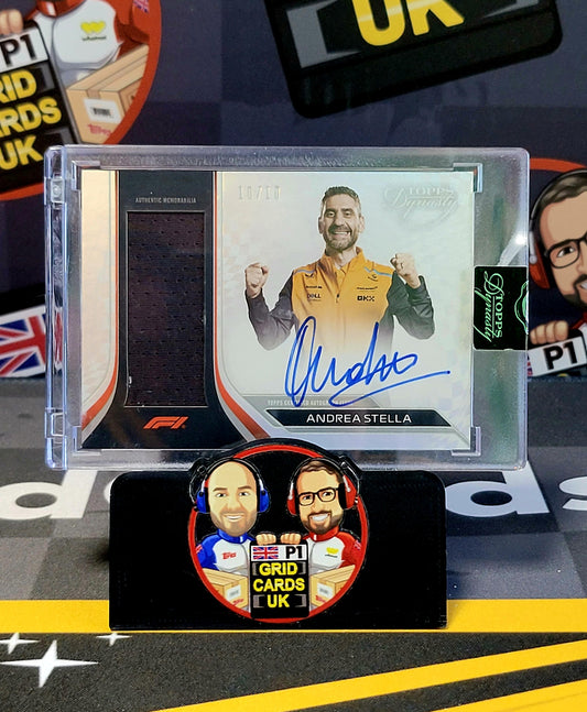 Andrea Stella 10/10 Auto Relic - Topps F1 Dynasty 2024