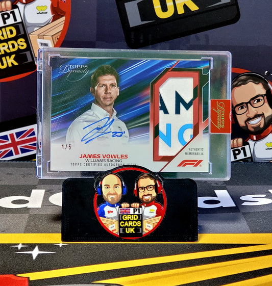 James Vowles 4/5 Auto Relic - Topps F1 Dynasty 2023