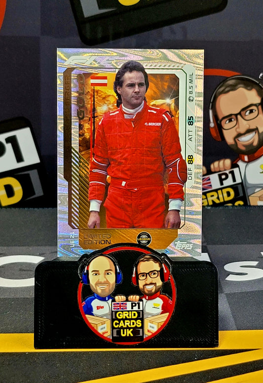 Gerhard Berger Gold LE21 - Topps UK F1 Turbo Attax 2025
