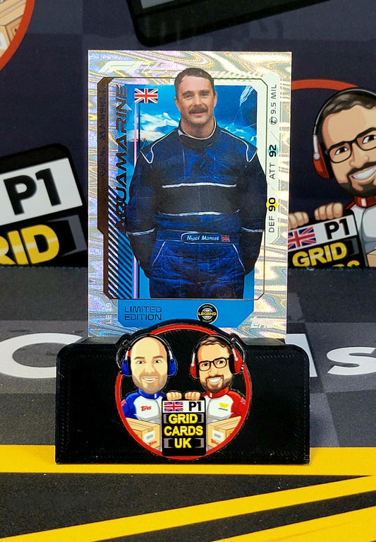 Nigel Mansell Aquamarine LE19 - Topps UK F1 Turbo Attax 2025
