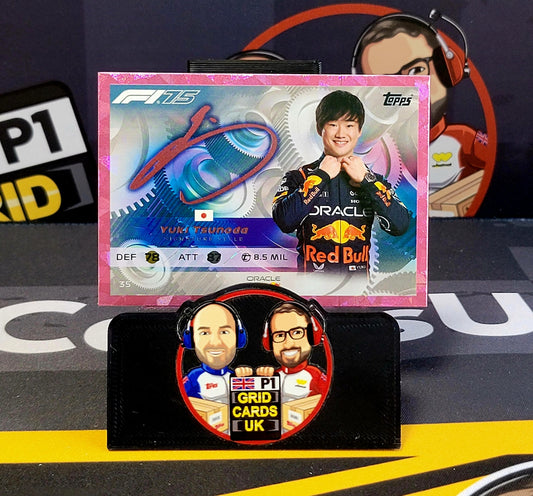 Yuki Tsunoda Pink #35/Signature - Topps UK F1 Turbo Attax 2025