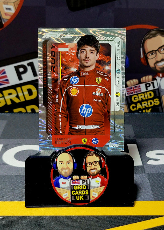 Charles Leclerc Ruby LE23 - Topps UK F1 Turbo Attax 2025
