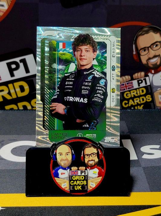 Kimi Antonelli Emerald LE2 - Topps UK F1 Turbo Attax 2025