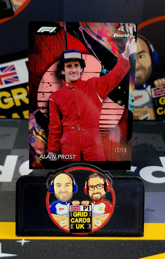 Alain Prost 12/15 Red #194/Uncommon - Topps F1 Finest 2024