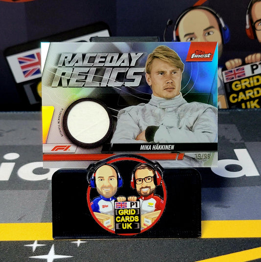 Mika Hakkinen 39/99 Relic - Topps F1 Finest 2024