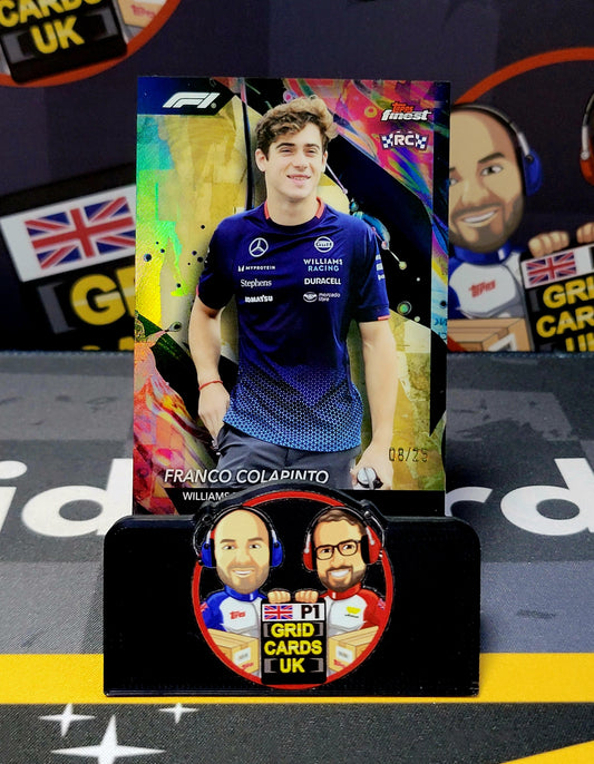 Franco Colapinto 08/25 Gold #120/Uncommon (RC) - Topps F1 Finest 2024