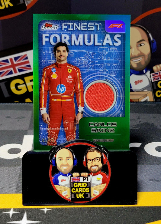 Carlos Sainz 41/50 Green Memorabilia - Topps F1 Finest 2024