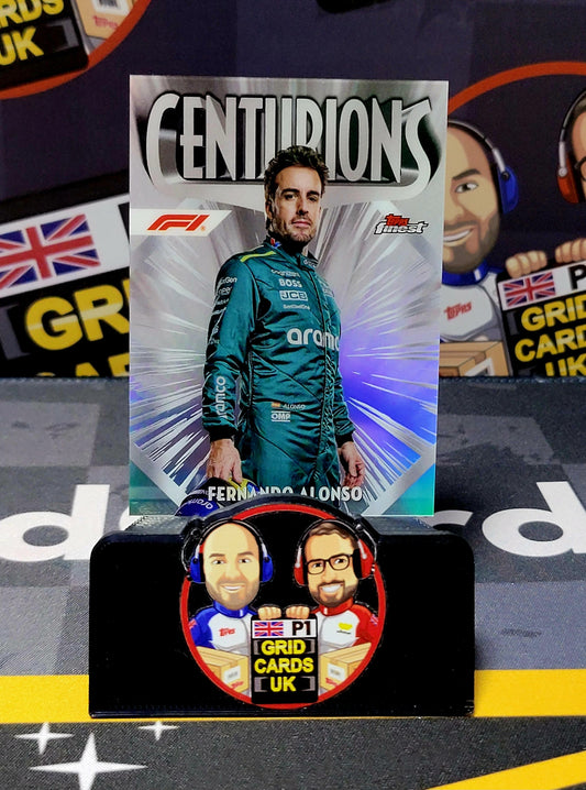 Fernando Alonso Case Hit #11/Centurions - Topps F1 Finest 2024