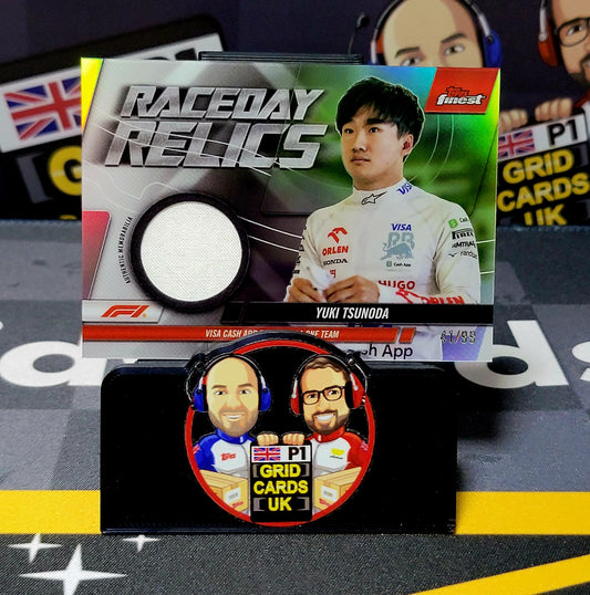 Yuki Tsunoda 41/99 Relic - Topps F1 Finest 2024