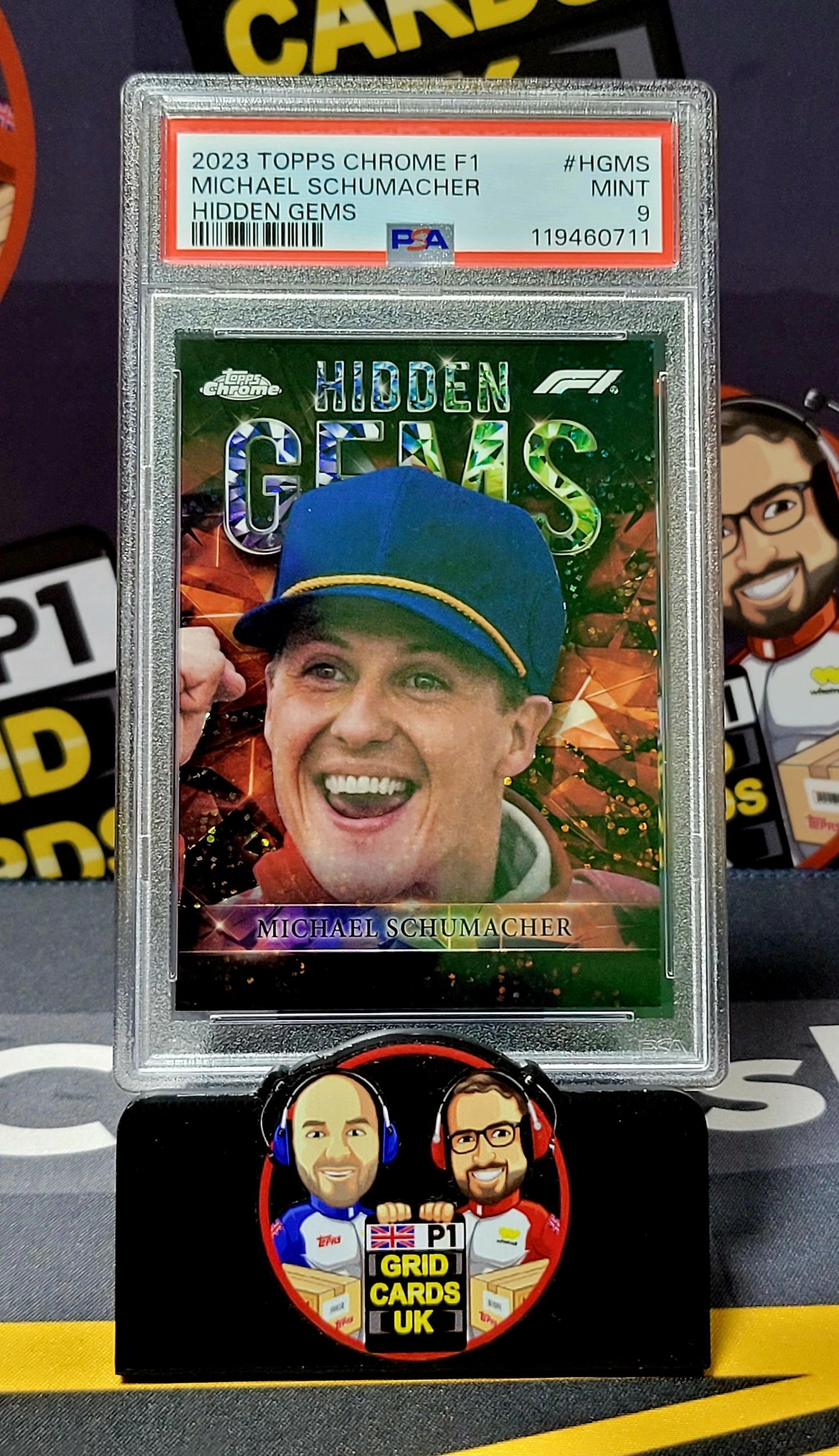 Michael Schumacher   - PSA 9 Hidden Gems  - Topps Chrome F1 2023 - Graded Slab Cert: 119460711