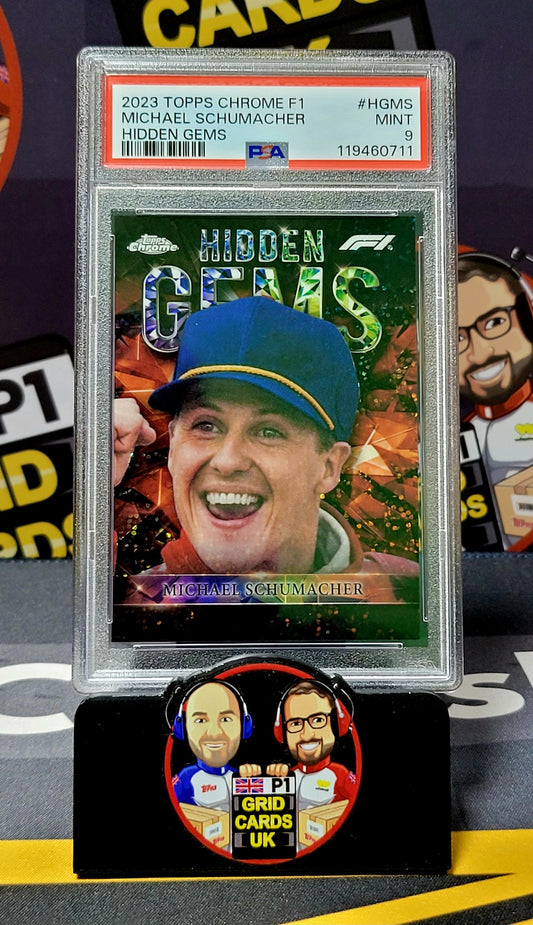 Michael Schumacher   - PSA 9 Hidden Gems  - Topps Chrome F1 2023 - Graded Slab Cert: 119460711