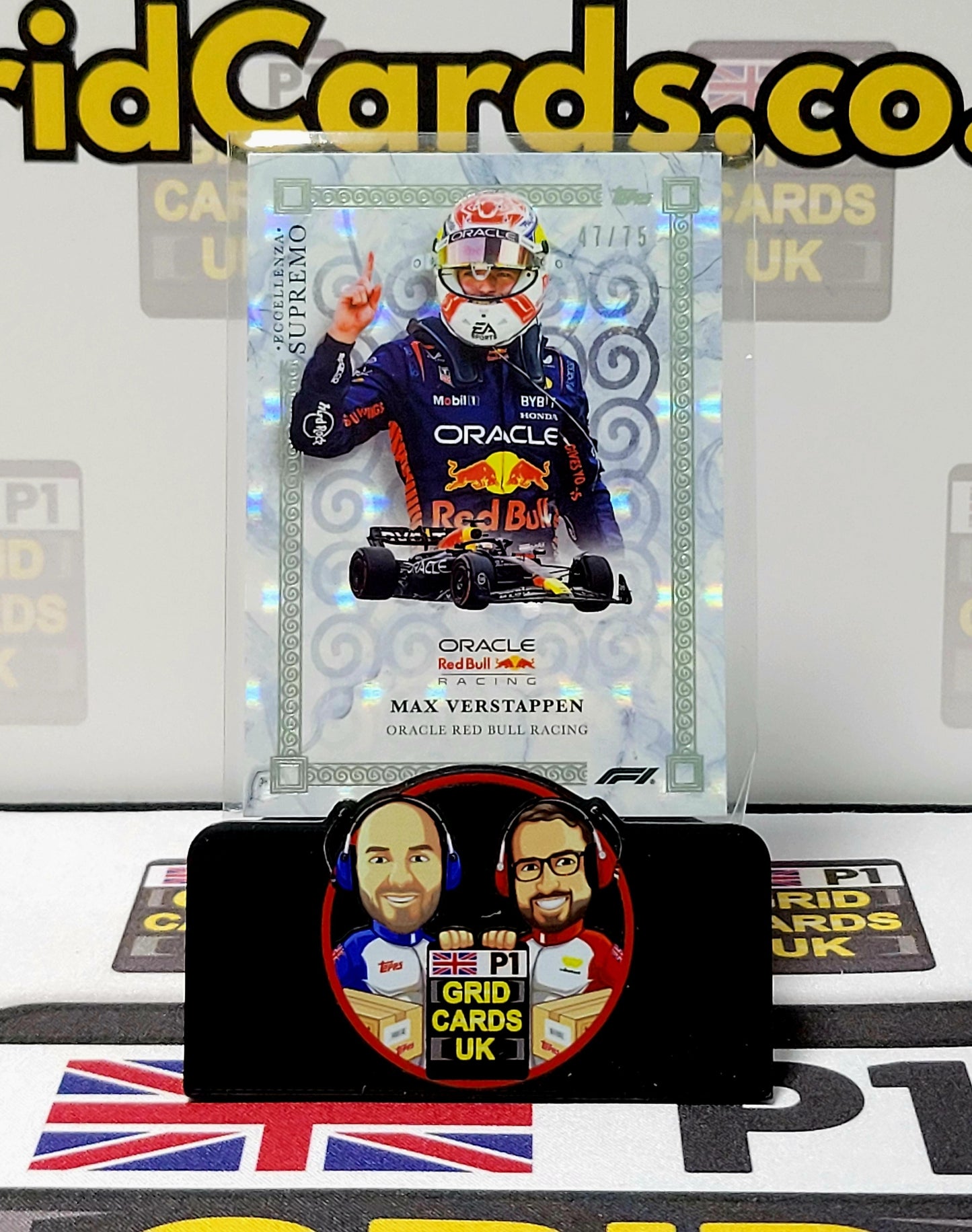 Max Verstappen 47/75 Grey Supremo - Topps Eccellenza F1 2023