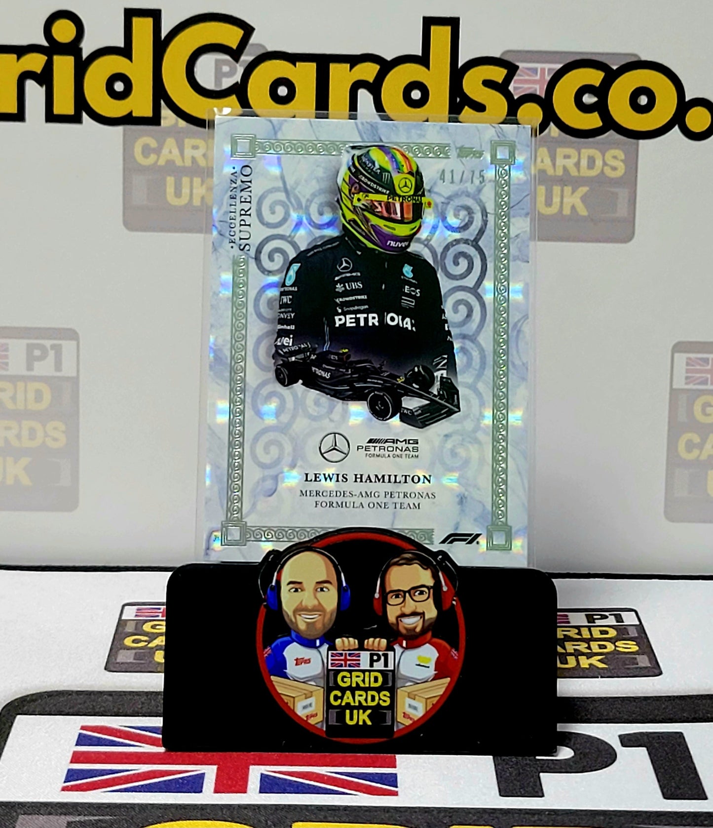 Lewis Hamilton 41/75 Grey Supremo - Topps Eccellenza F1 2023