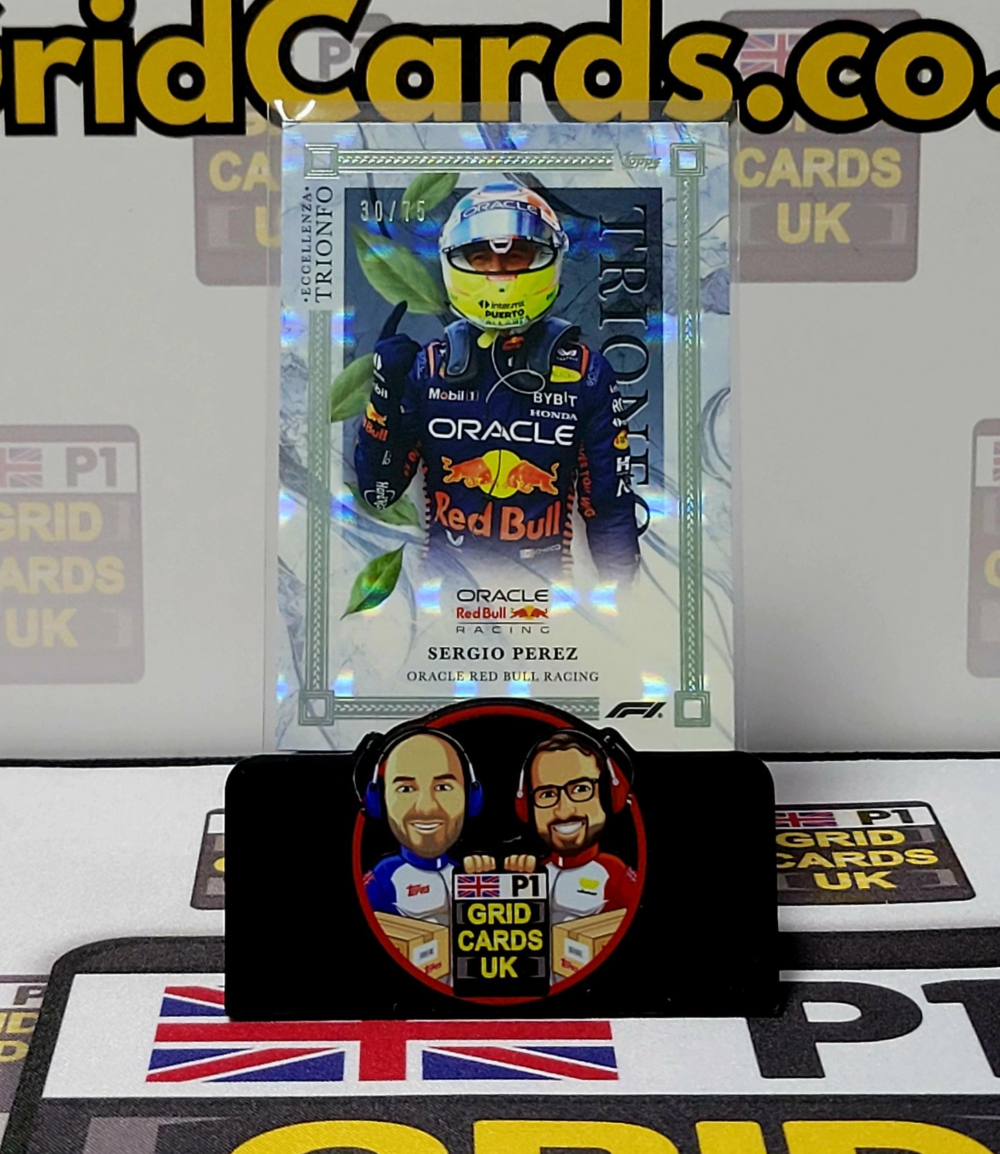Sergio Perez 30/75 Grey Trionfo - Topps Eccellenza F1 2023