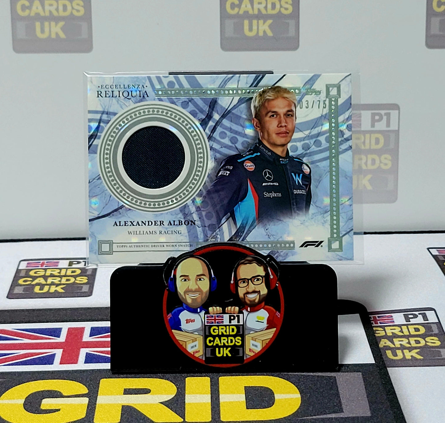 Alexander Albon 03/75 Grey Relic Reliquia - Topps Eccellenza F1 2023