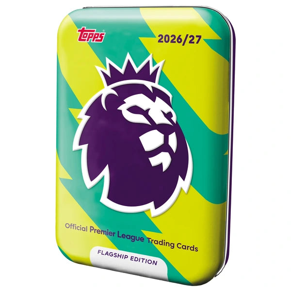 Topps 2027 Premier League Flagship Mega Tin 3 Yellow/Green - New & Sealed