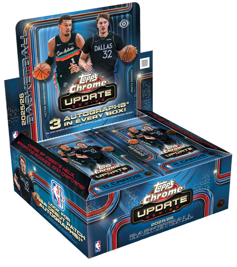 Topps 2026 Chrome NBA Basketball Update Series Jumbo Box - New & Sealed