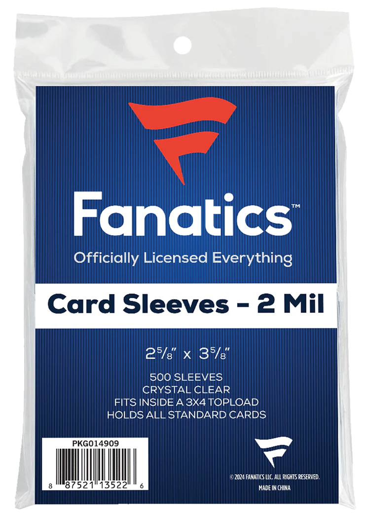 Official Fanatics/Topps Brand - Standard Soft Sleeves (500 Pack)