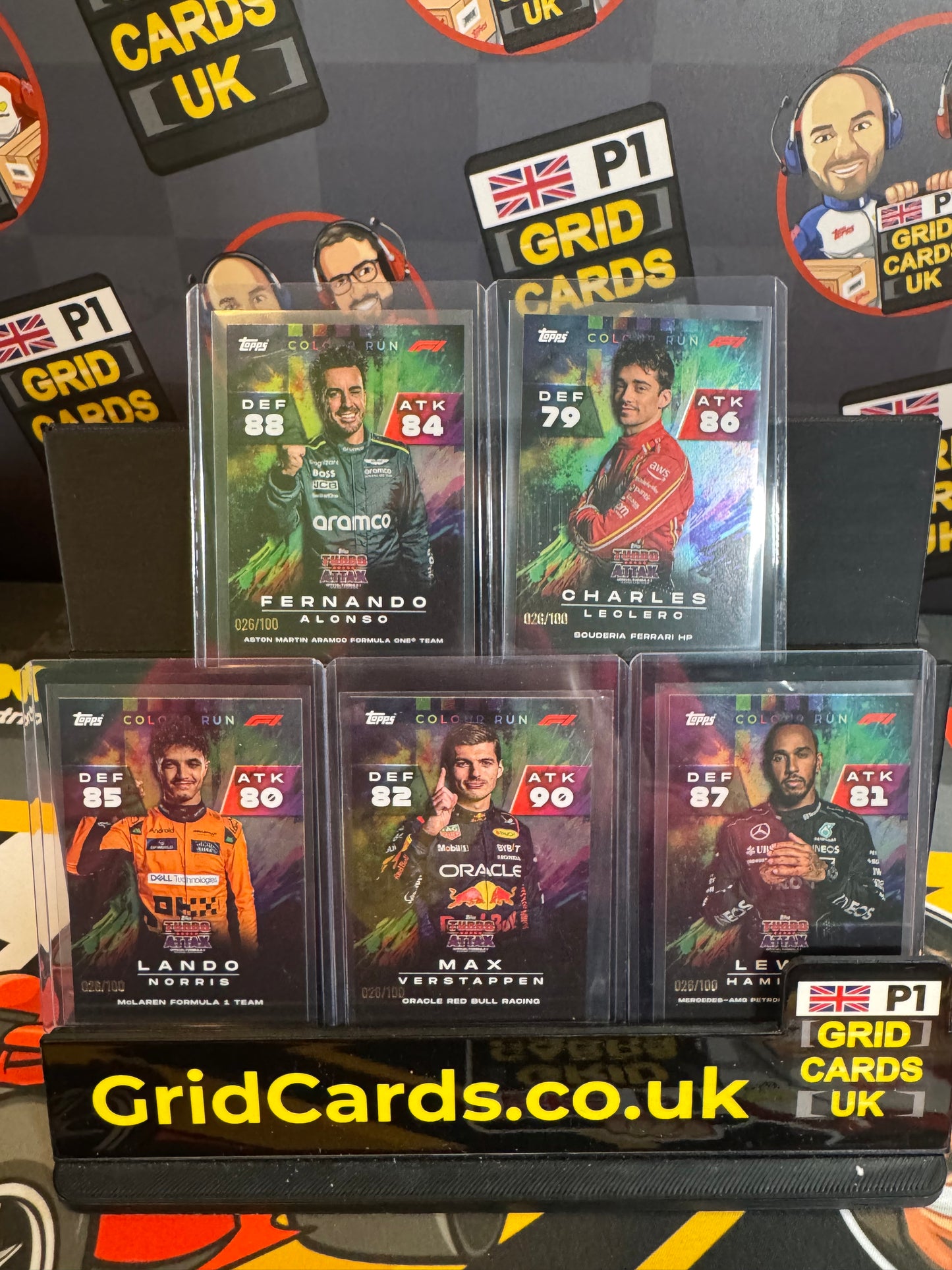 Topps Colour Run Exclusive F1 Cards