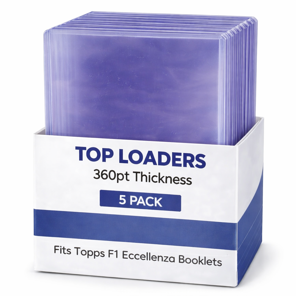 Top Loaders (5 Pack) 360pt Thickness (Brand May Vary) for F1 Eccellenza 2025 Booklets
