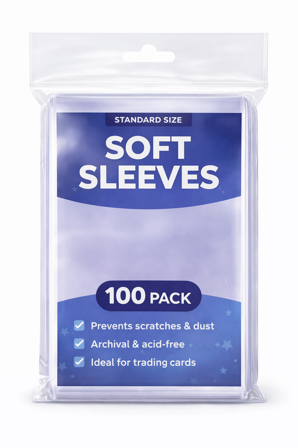 Soft Card Sleeves - Standard Size Pack of 100 (Brand May Vary) fits F1 Chrome/Turbo Attax/Lights Out/Finest/Logo Fractor