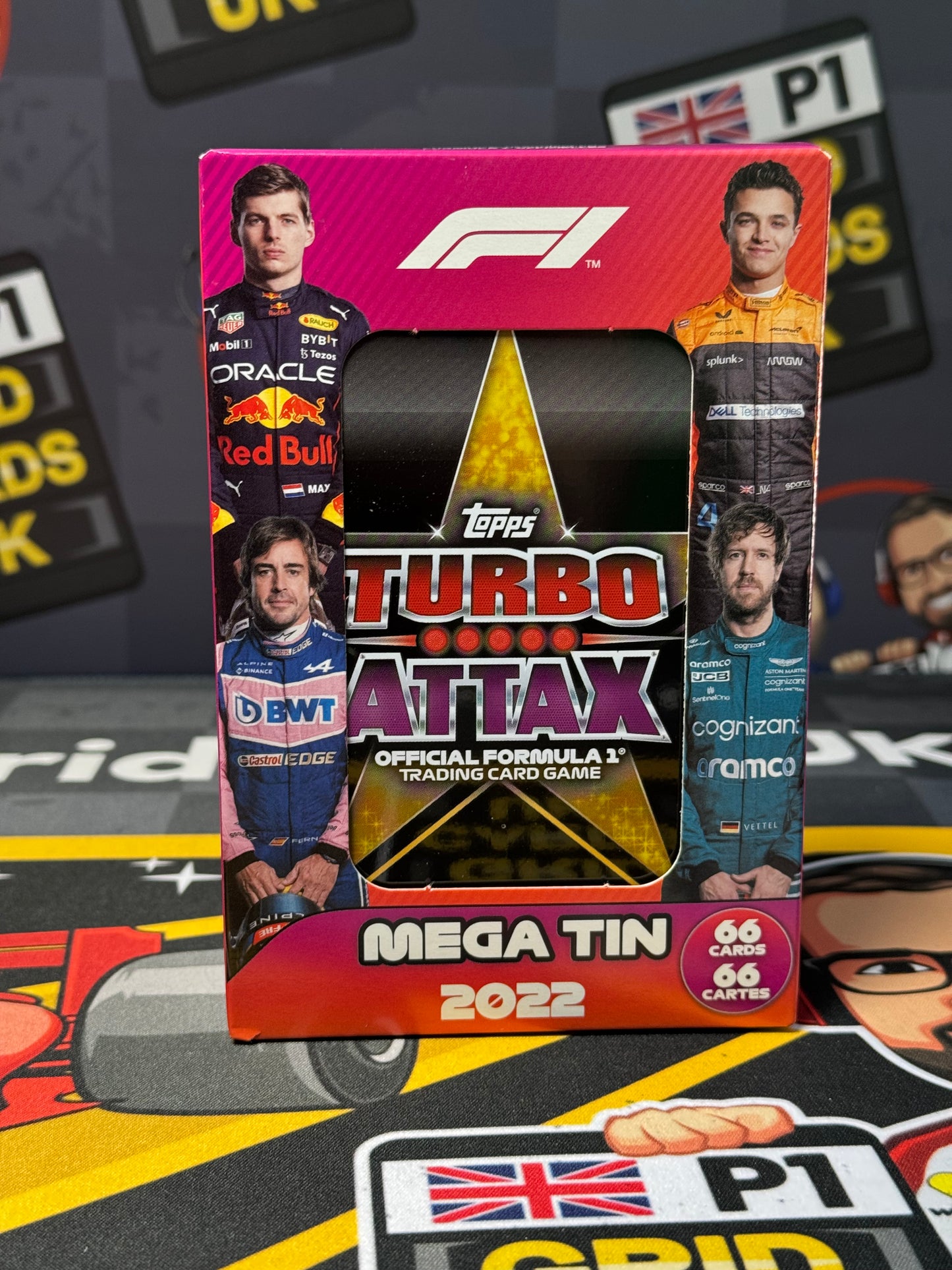 Topps F1 2022 Turbo Attax Mega Tin Box