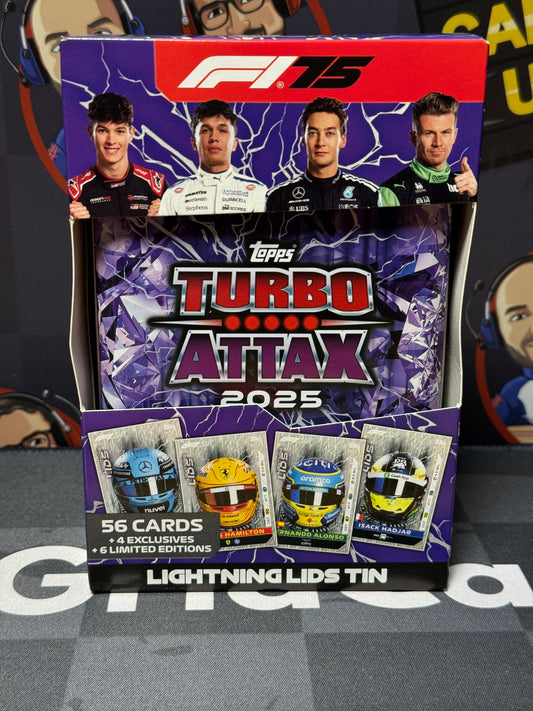 Topps F1 Turbo Attax 2025 Mega Tin (Lightning Lids)