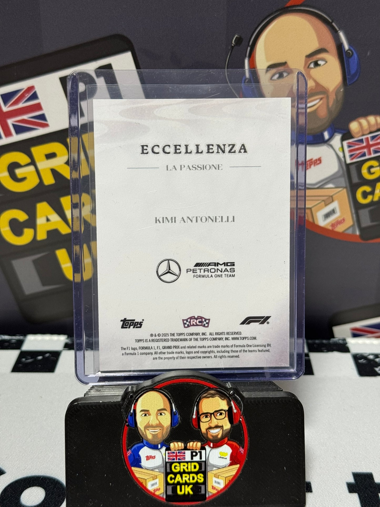 Kimi Antonelli ORANGE 04/25 Rookie RC - Topps 2025 Eccellenza La Passione