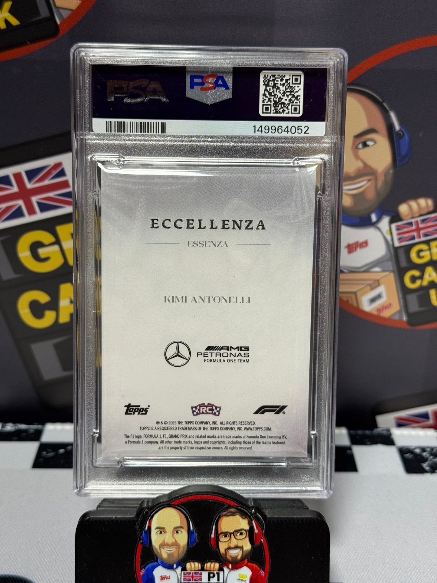 Kimi Antonelli ORANGE 18/25 Rookie RC - Topps 2025 Eccellenza Essenza - PSA 9