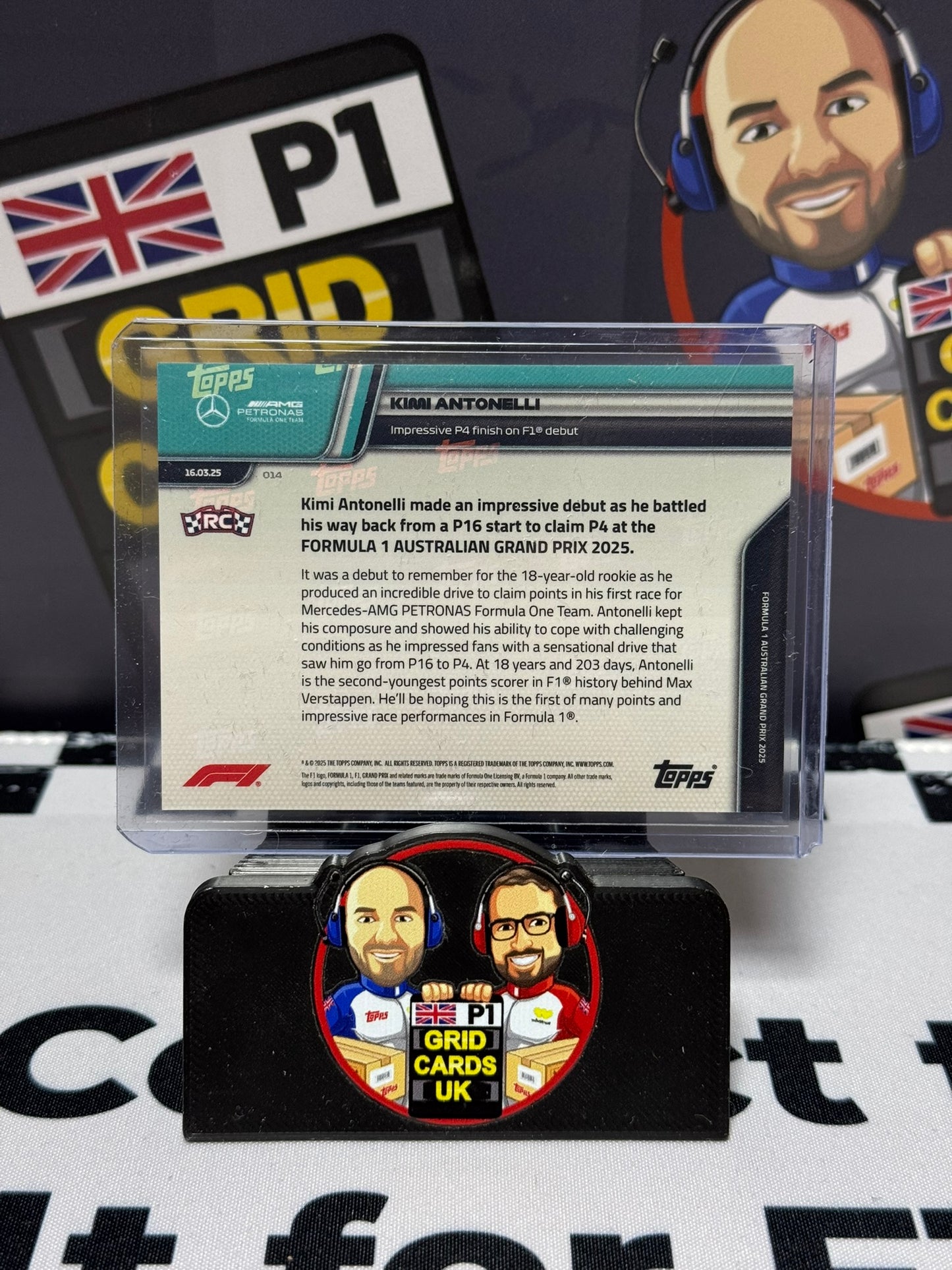 Kimi Antonelli F1 Debut Rookie RC - Topps 2025 NOW #14