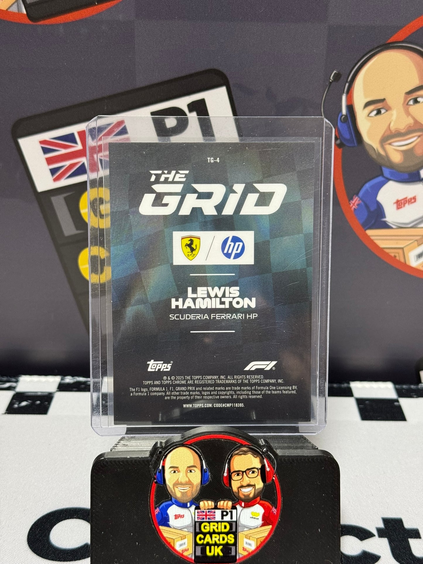 Lewis Hamilton The Grid SSP - Topps 2025 Chrome Ferrari