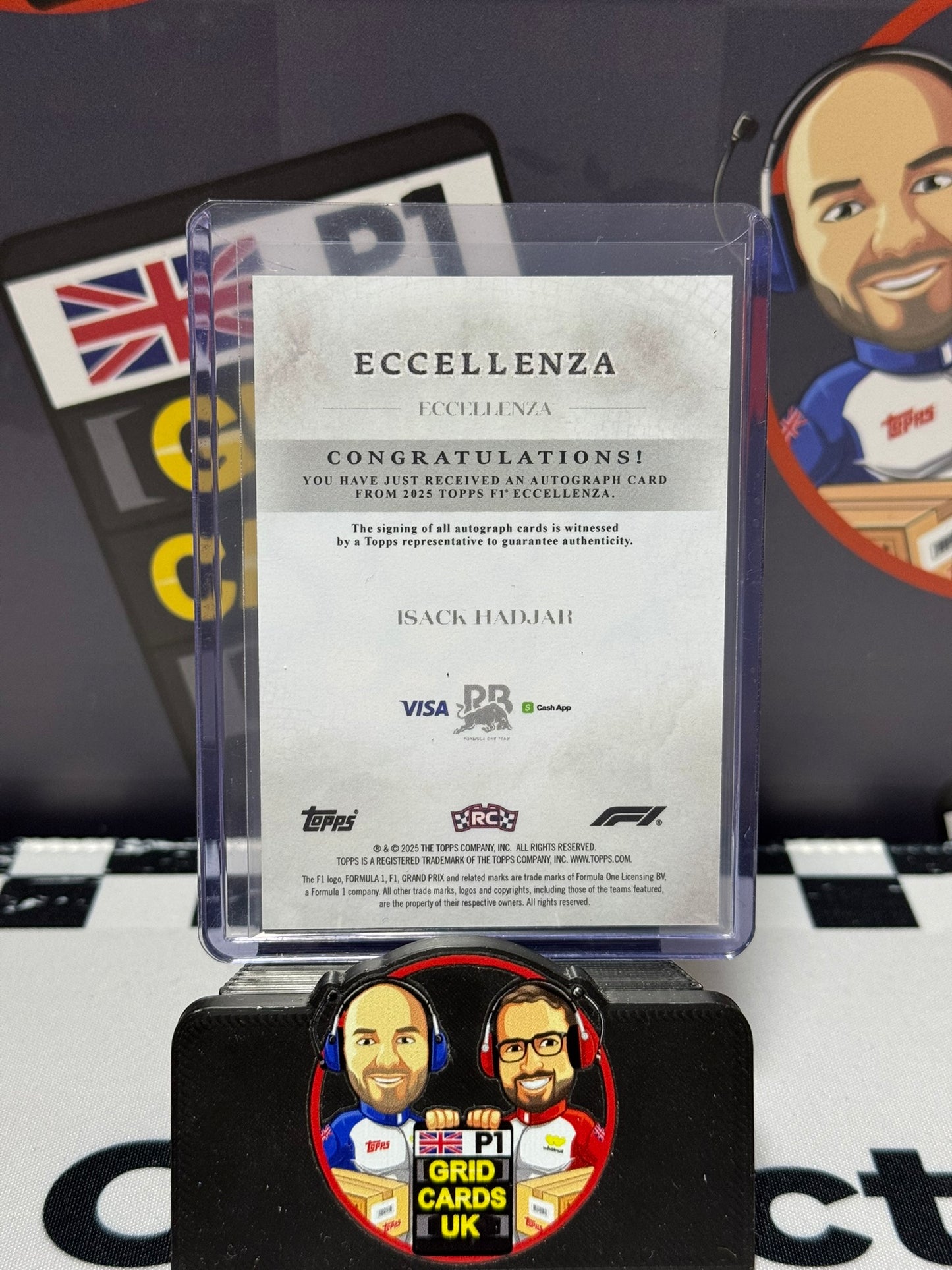 Isack Hadjar AUTO GOLD 1/1 Rookie RC - Topps 2025 Eccellenza