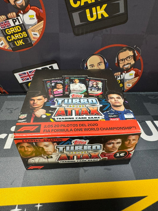 Topps F1 Turbo Attax 2020 - FULL BOX (36 Packets) - UK/EU Edition 1st Year of F1