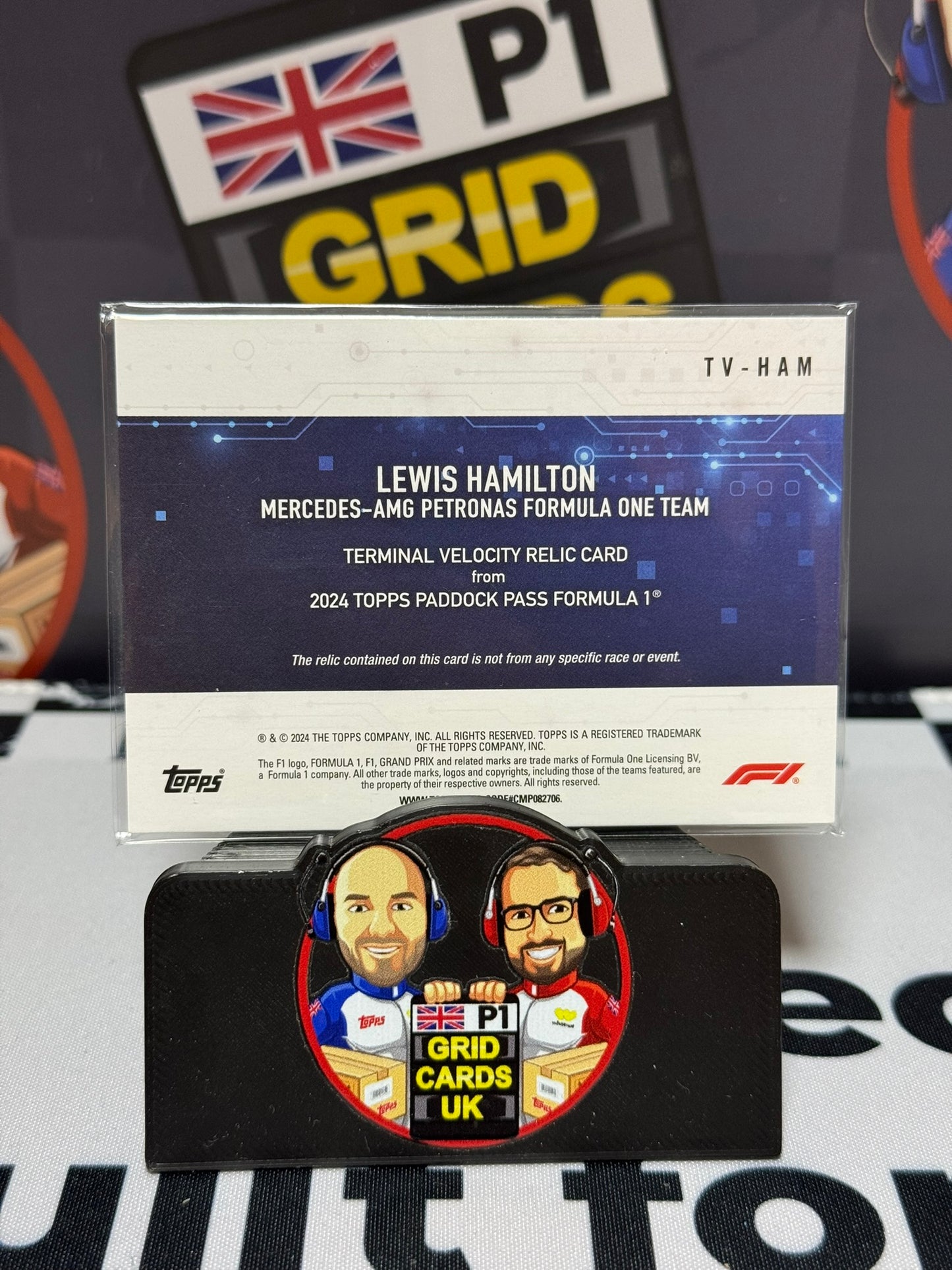 Lewis Hamilton Terminal Velocity Relic 29/35 - Topps 2024 Paddock Pass