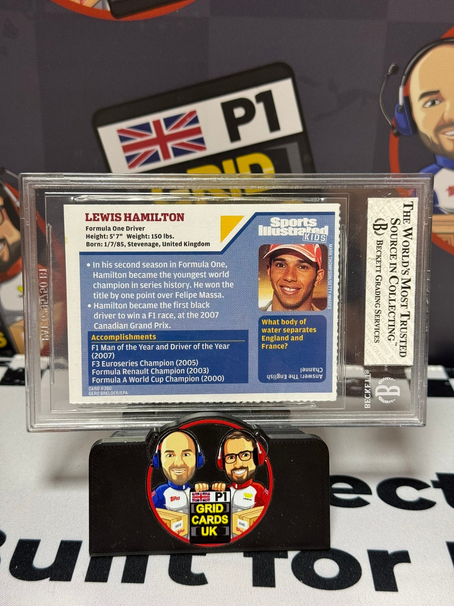 Lewis Hamilton McLaren Racing - Sports Illustrated for Kids 2009 - BGS 7.5