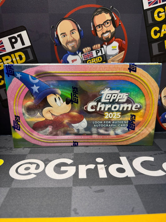 Topps Chrome Disney 2025 – Hobby Box (NEW & Sealed)