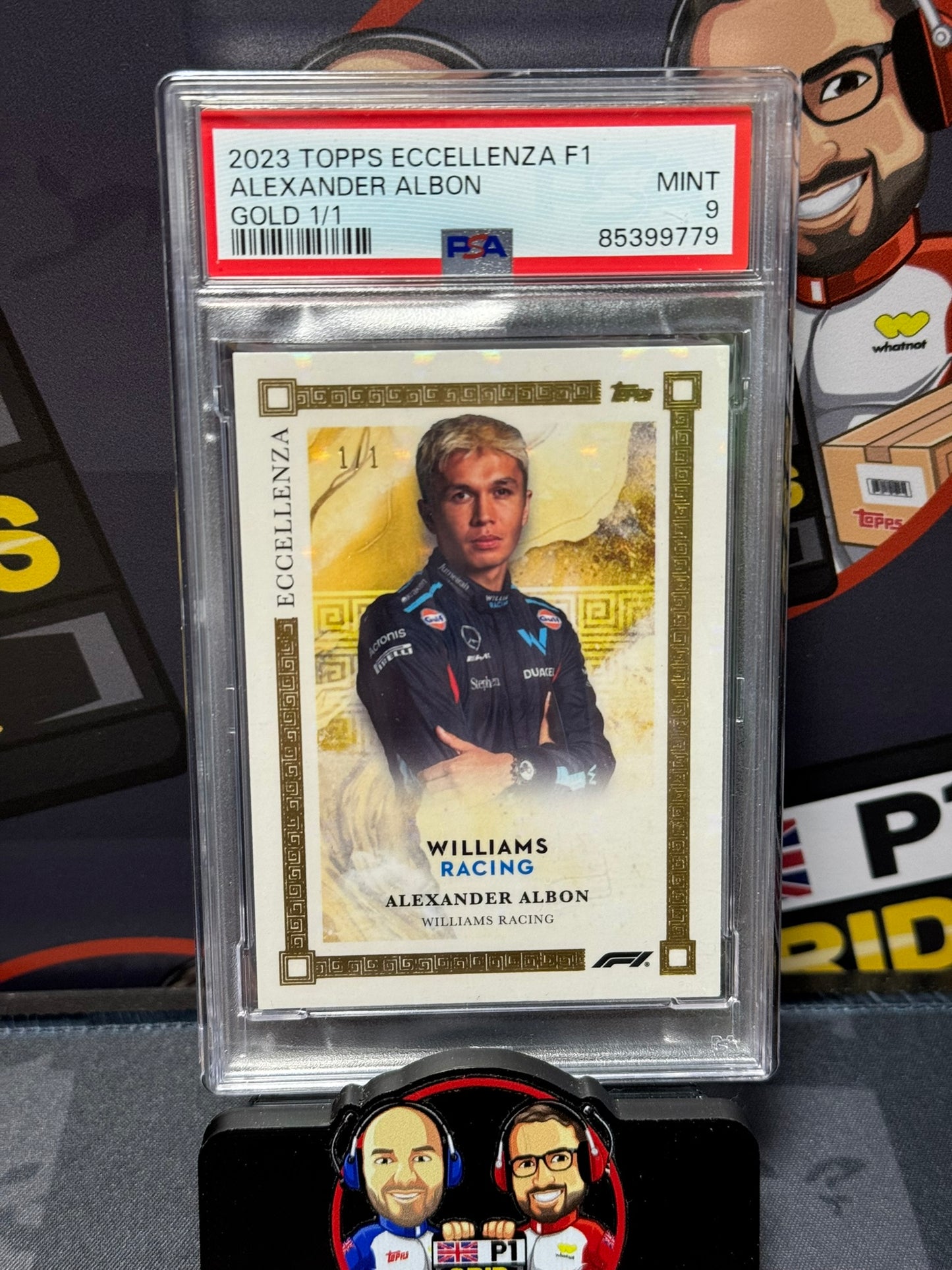 Alex Albon Portrait 1/1 Gold - Topps F1 Eccellenza 2023 (First Year)