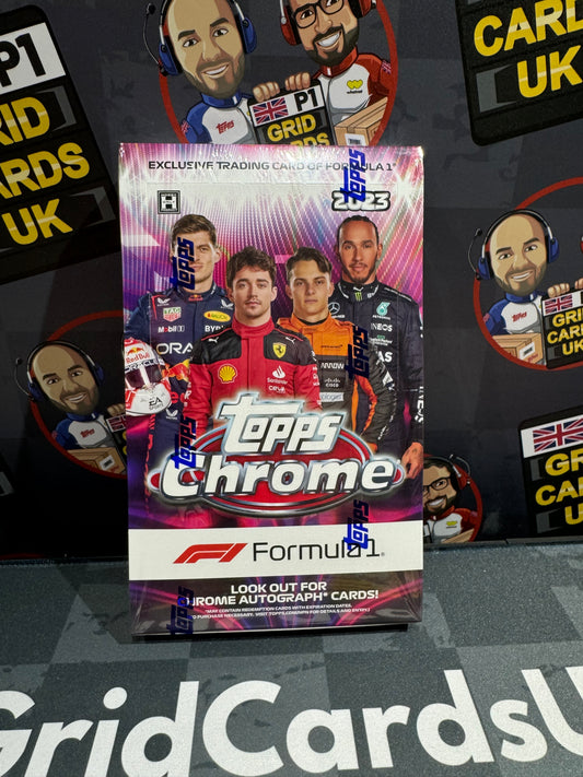 Topps F1 Chrome 2023 Hobby Box - Oscar Rookie Chase! (New & Sealed)