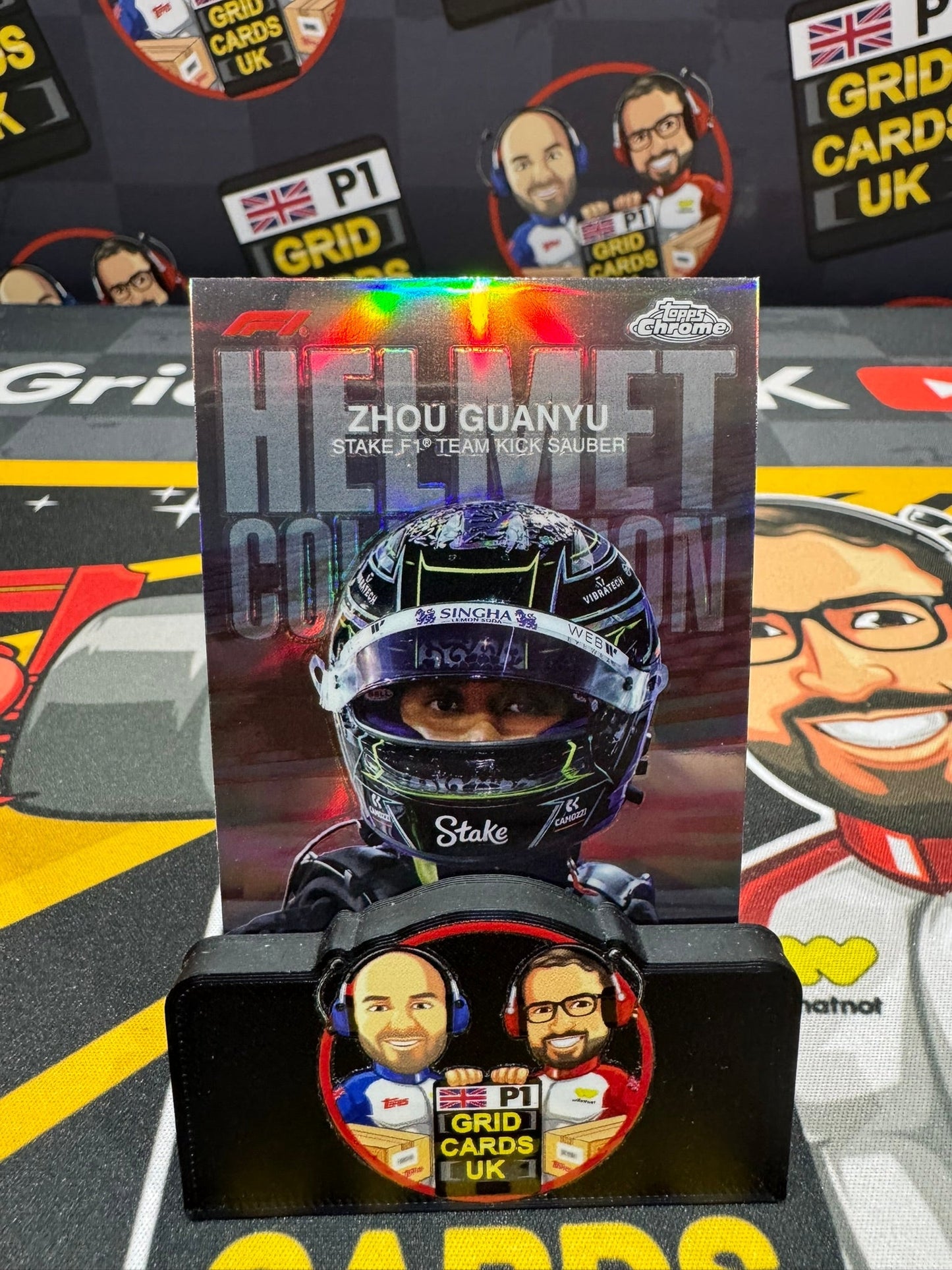 Topps F1 Chrome 2024 - Helmet Insert Refractor Base Cards