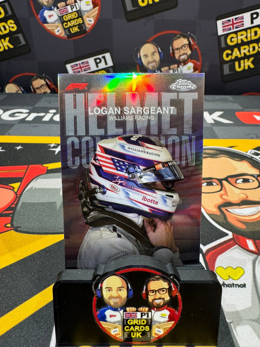 Topps F1 Chrome 2024 - Helmet Insert Refractor Base Cards