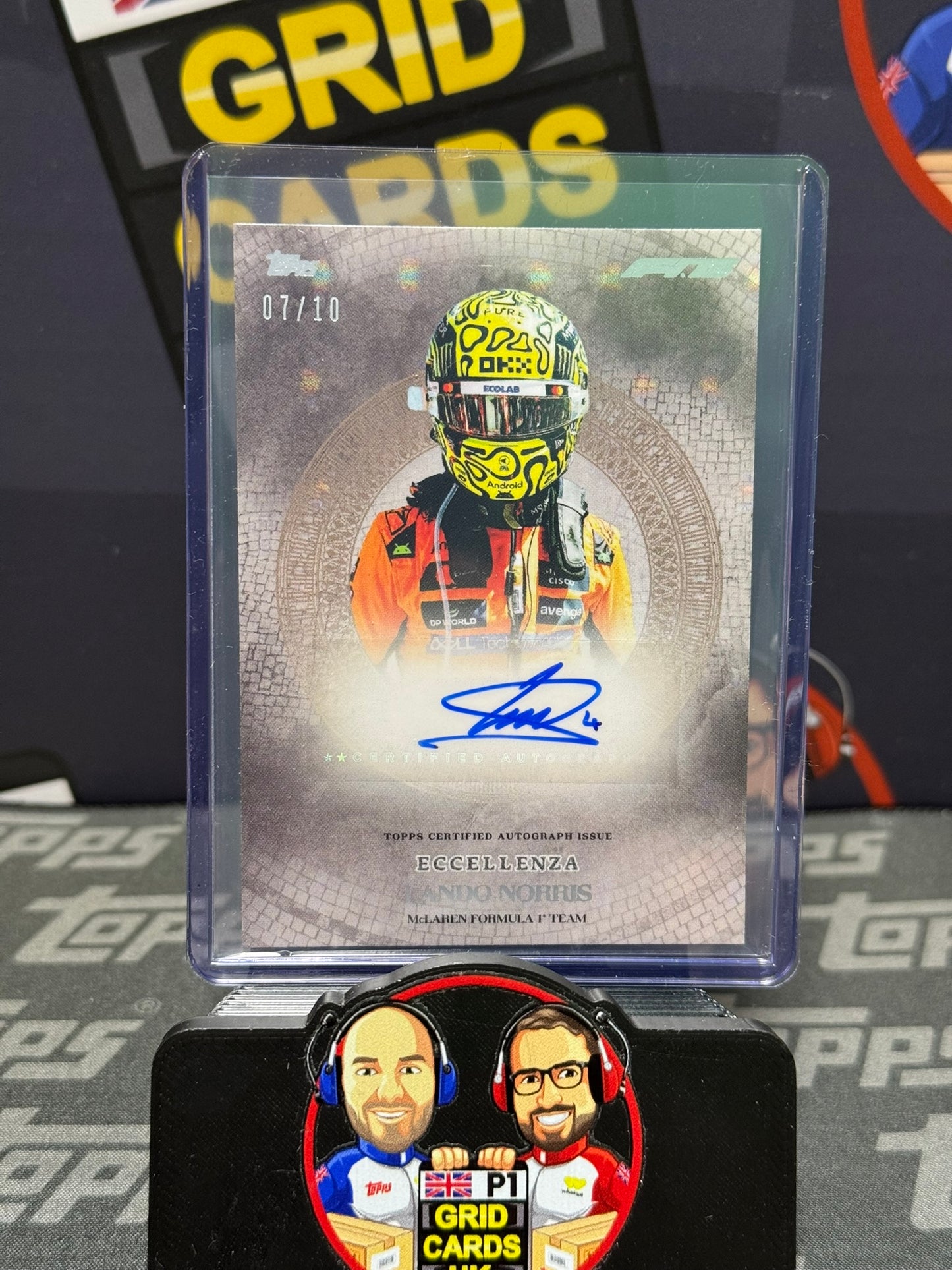 Lando Norris 7/10 AUTO - Topps F1 Eccellenza 2025