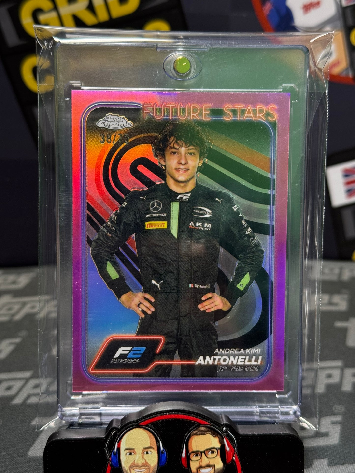 Kimi Antonelli 38/75 Pink F2 Portrait 1st Year - Topps F1 Chrome 2024