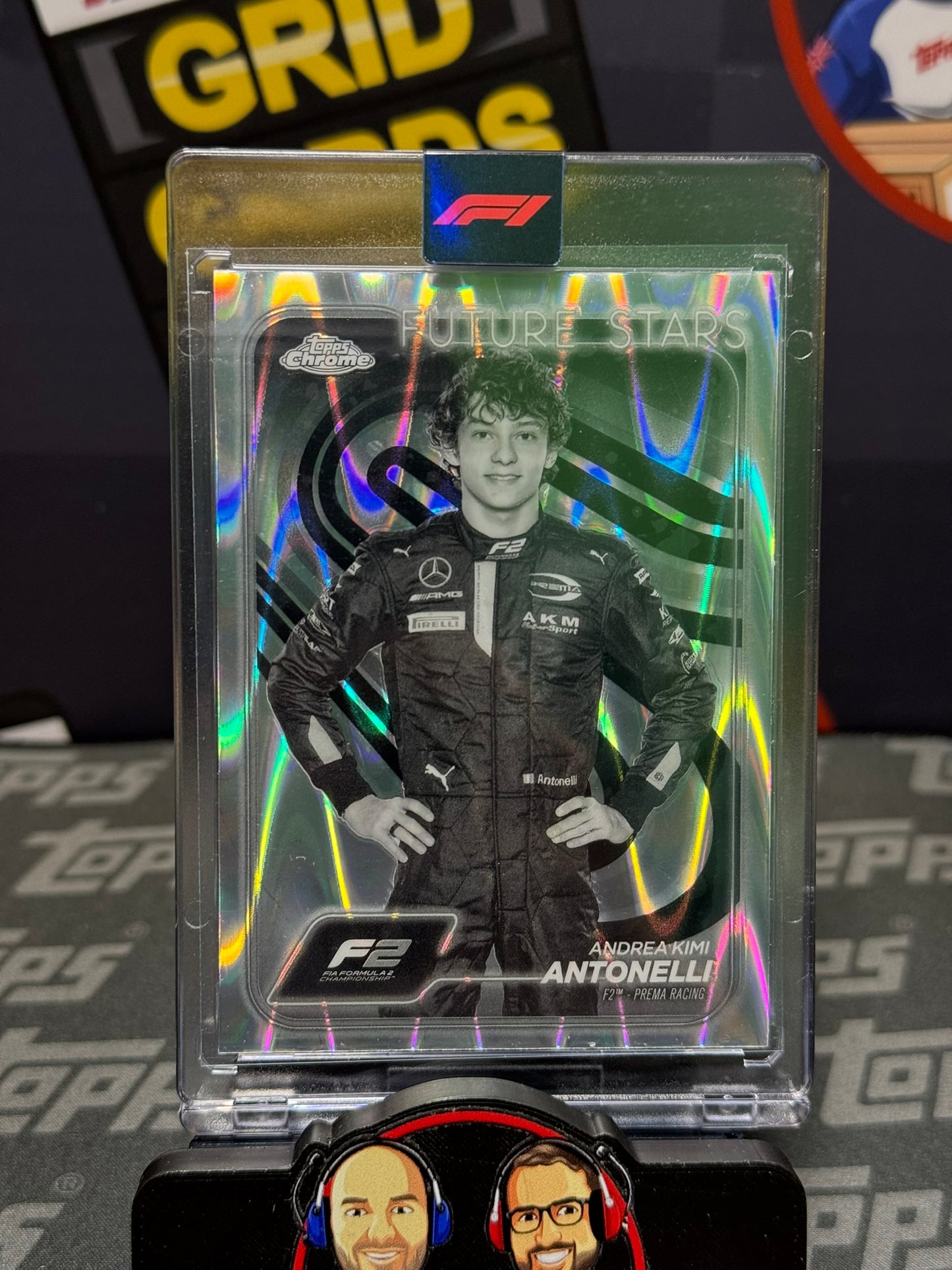 Kimi Antonelli Portrait RayWave F2 1st Year - Topps F1 Chrome 2024