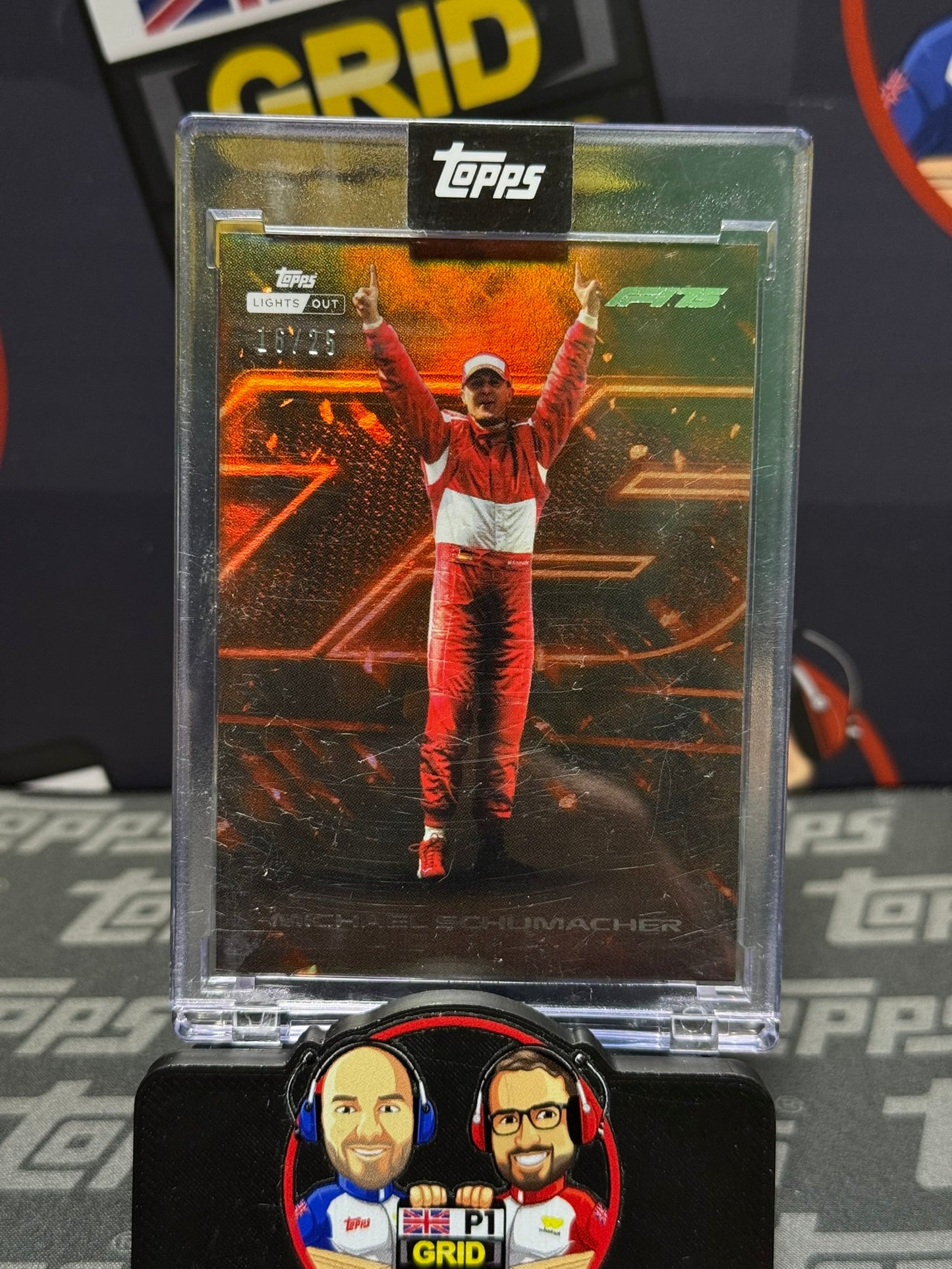 Michael Schumacher 16/25 Orange F1 75 - Topps F1 Lights Out 2025