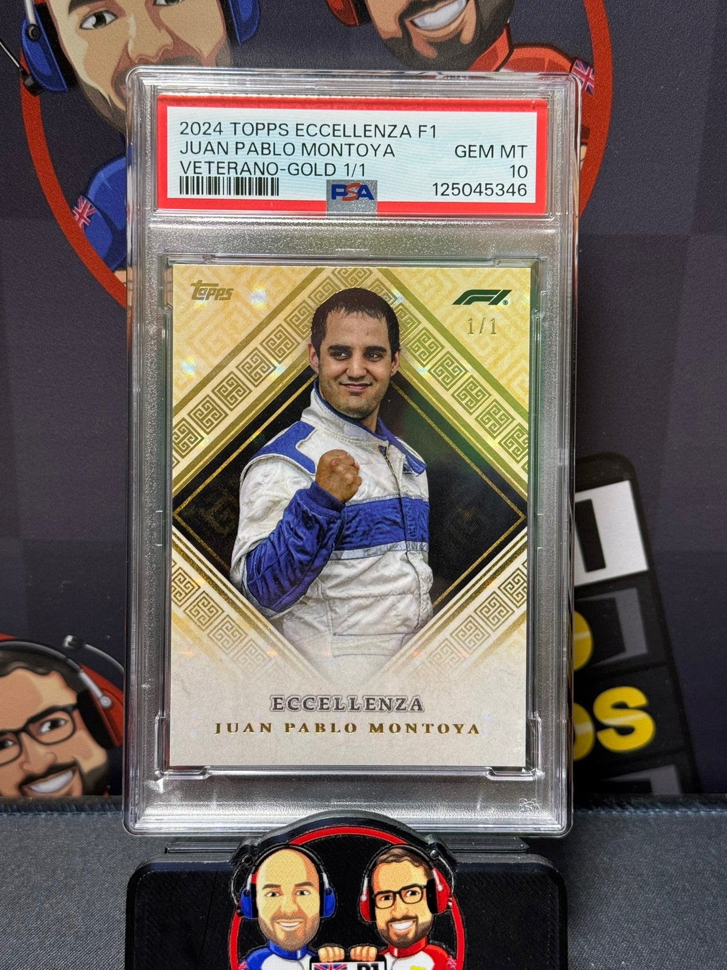Juan Pablo Montoya 1/1 Gold - Topps F1 Eccellenza 2024 PSA 10 125045346