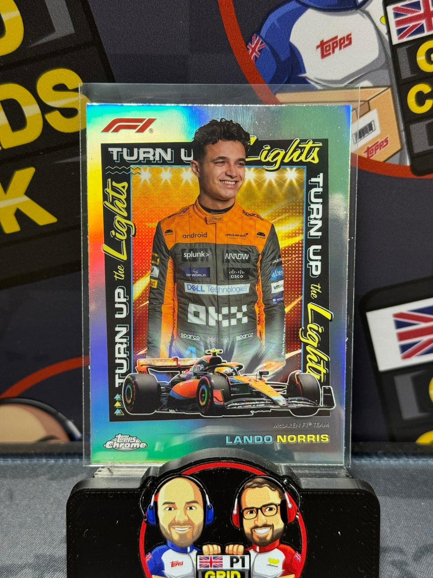 Lando Norris CASE HIT Turn Up the Lights TUTL - Topps F1 Chrome 2023