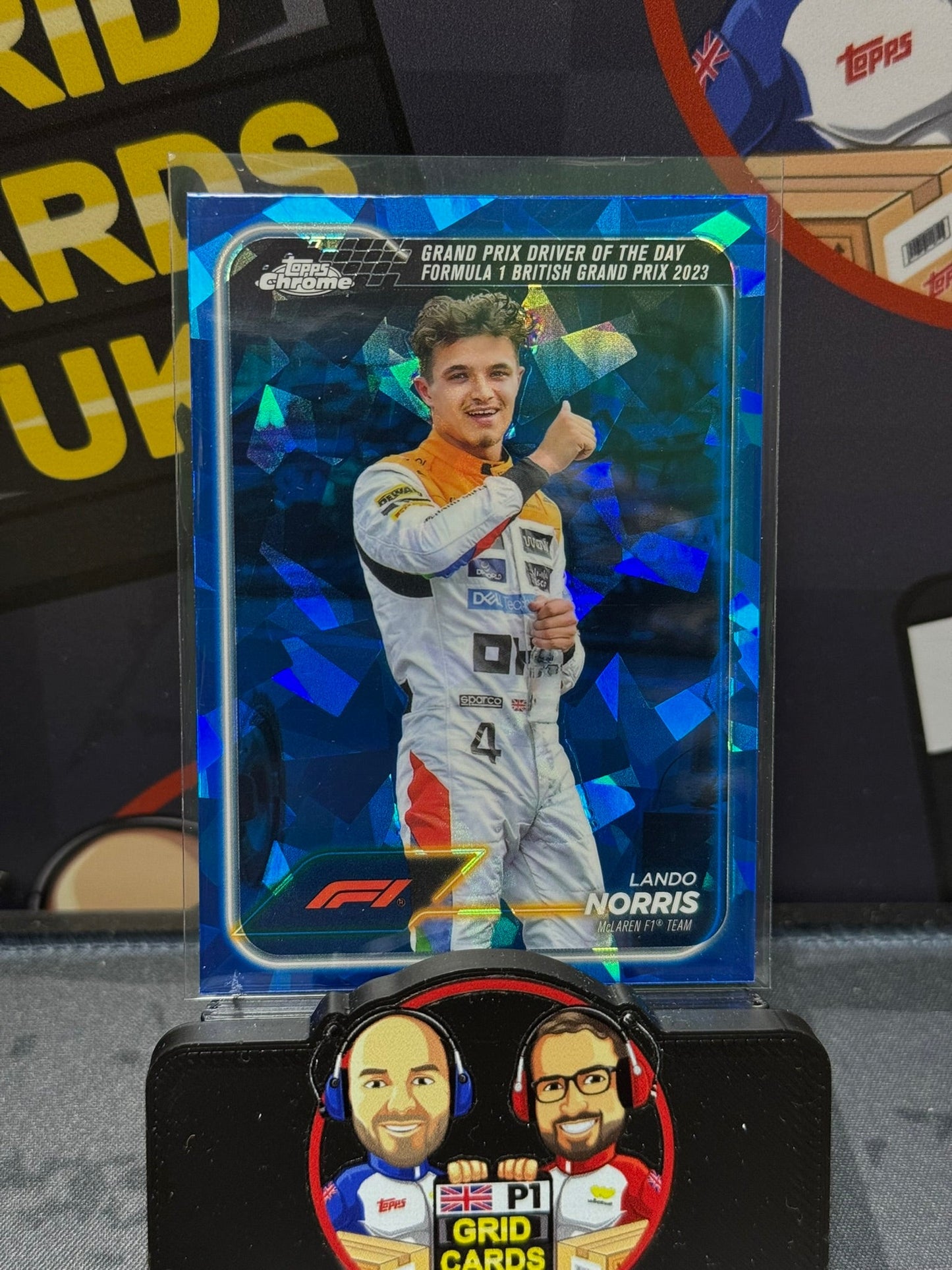 Lando Norris Blue Base #168 - Topps F1 Sapphire 2024