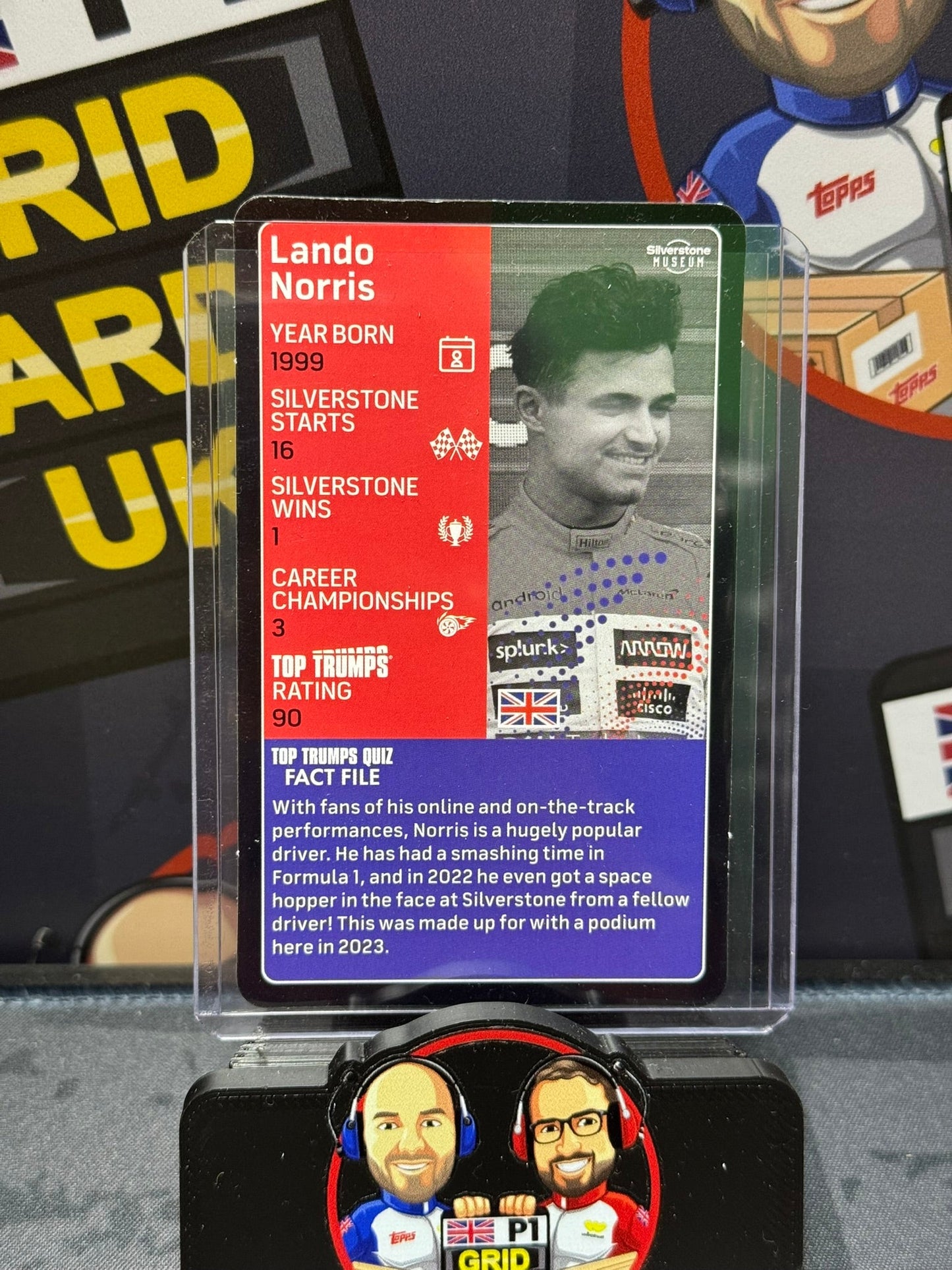 Lando Norris Base - Topps F1 Top Trumps Silverstone Exclusive