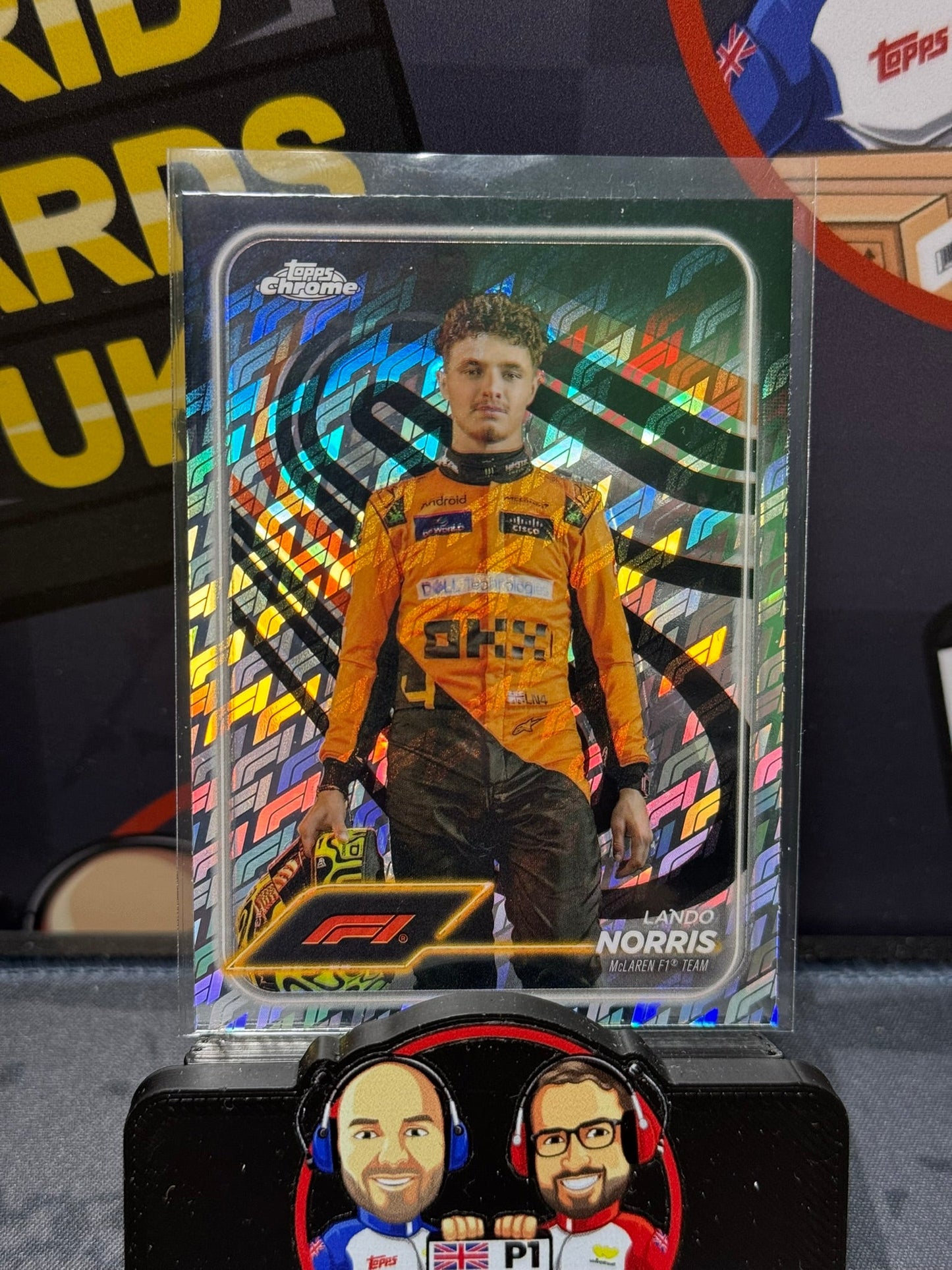Lando Norris Base Portrait #7 - Topps F1 Logo Fractor 2024