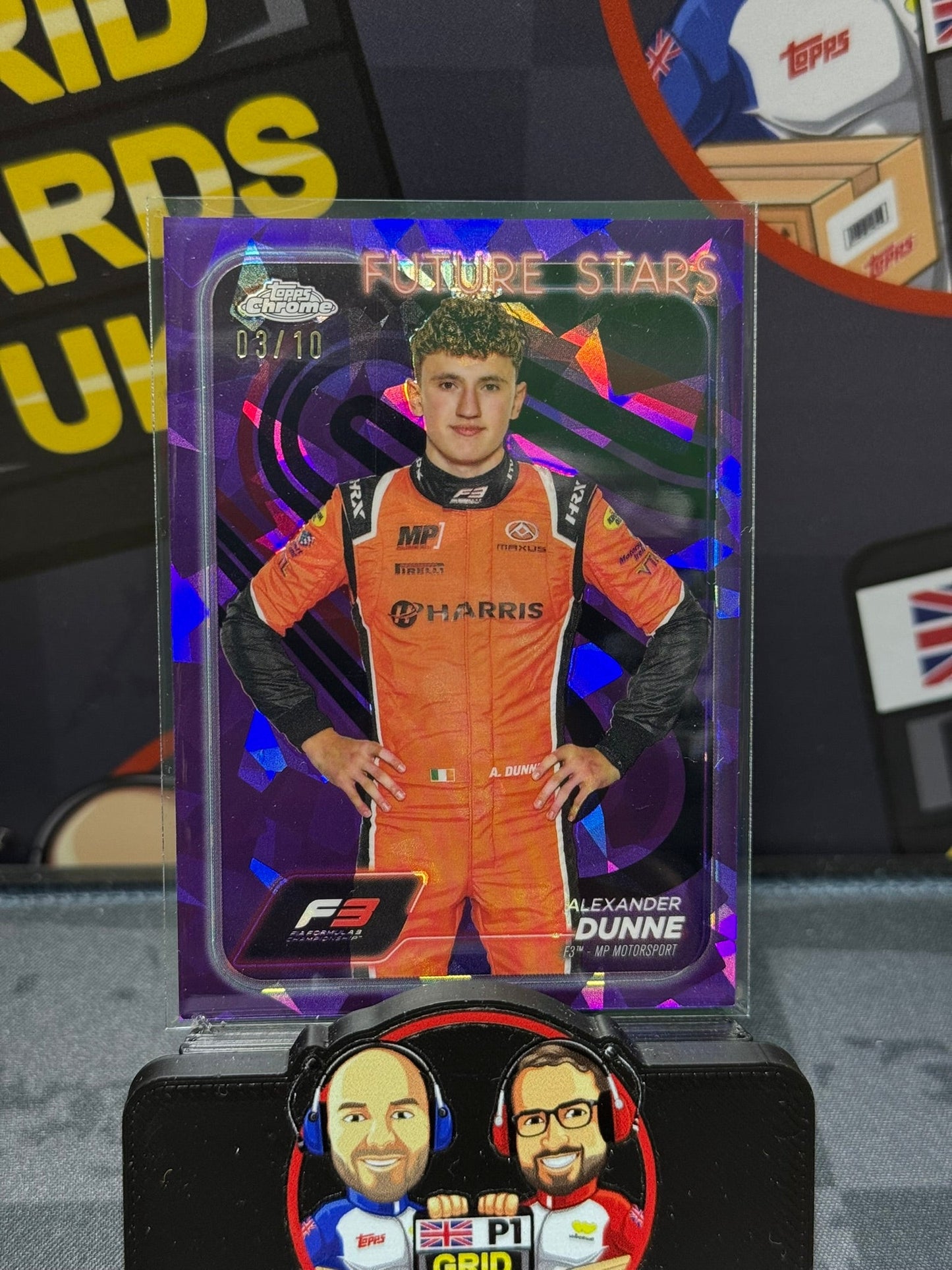 Alexander Dunne 3/10 Purple F3 Portrait #51 - Topps F1 Sapphire 2024